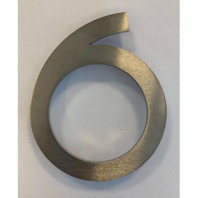 HUISNUMMER INOX BARI 110MM. 6