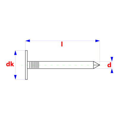 SCHALIENAGELS PK KOPER 3.0X50MM