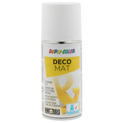 DUPLI-COLOR DECO MAT SPUITBUS WIT 150ML