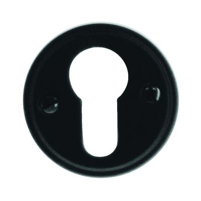 HDD CYLINDERPLAATJE ROND RETRO PLAT ZW.