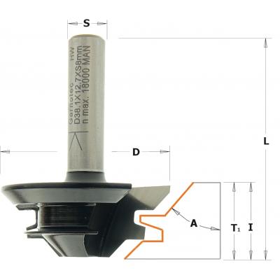FREES HW S=8MM D=38.1 I=14 L=52 A=45º