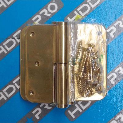 HDD PAUMELLE 80X80X2,5 LAITON TITANE GAUCHE 3PCE+VIS