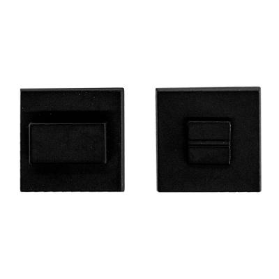 HDD WC GARNITUUR SQUARE 48MM ZWART