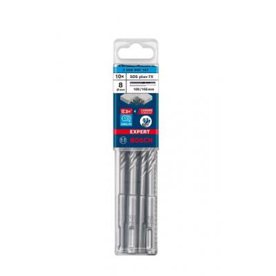 BOSCH Foret pour perforateur EXPERT SDS plus-7X, 8 x 100 x 165 mm, 10 pièces