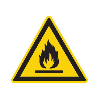 PICTOGRAM 100MM DRIEHOEK ONTVLAMBAAR