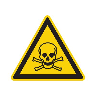 PICTOGRAM 100MM DRIEHOEK GIFTIG