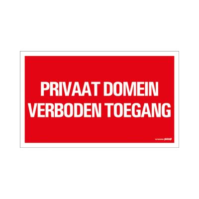 PICTOGRAM 330X200 PRIVAAT DOMEIN