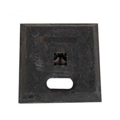 VOET RUBBER 40X40CM 15KG GAT 4X4CM VOOR