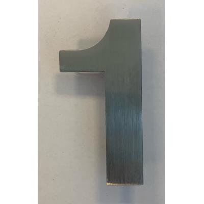 HUISNUMMER INOX TONIC 75 MM. 1