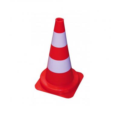 SIGNAALKEGEL ROOD/WIT 50CM