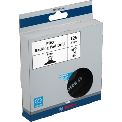 BOSCH Plateau de ponçage PRO Backing Pad, 125 x 8 mm