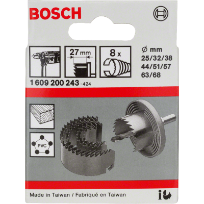 BOSCH GATZAAGSET 8-DLG ZAAGKRANS 25-68MM
