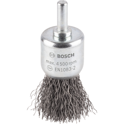 BOSCH Brosse pinceau PRO Metal clean, emmanchement droit, 25 x 0,3 mm