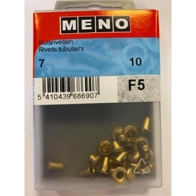 BUISRIVETTEN * 7MM MESSING/BLISTER 10ST