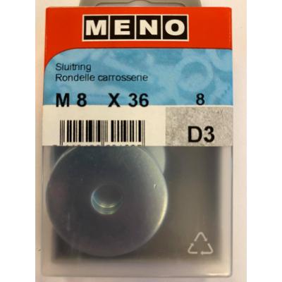 CARROSSERIESLUITRING M 8X36 ZN 8ST