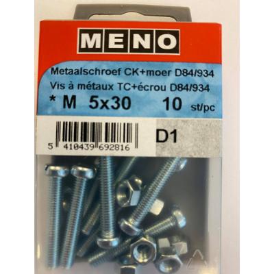 METAALSCHROEVEN CK DIN 84 M5X30 ZN 10ST