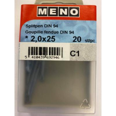 SPLITPEN DIN 94 * 2X25 ZN/BLISTER 20ST