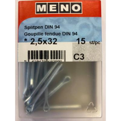 SPLITPEN DIN 94 2.5X32MM BLISTER 15ST