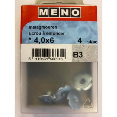 INSLAGMOER VOOR HOUT M4X15,00X6 ZN 4ST