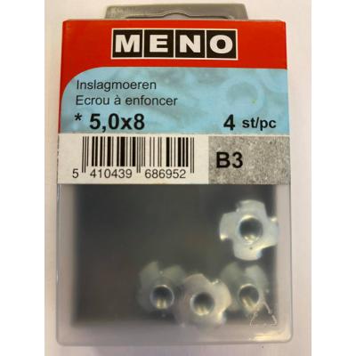 INSLAGMOER VOOR HOUT M5X17,00X8 ZN 4ST