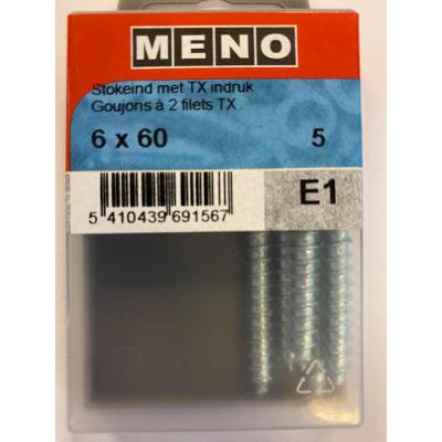 STOKEINDEN EN T-STER M 6X60 ZN 5ST