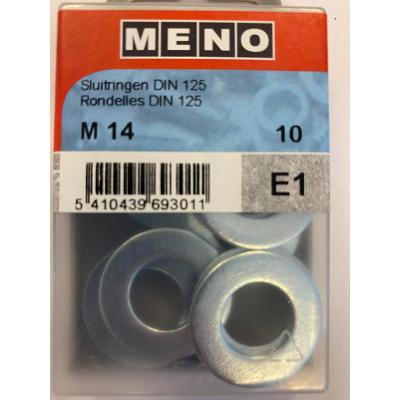 SLUITRINGEN DIN 125A M 14 ZN/BLISTER (1
