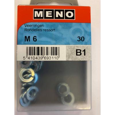 VEERRING DIN 127B M 6 ZN/BLISTER 30ST