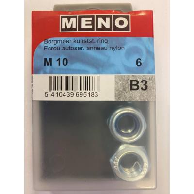 ZESKANTBORGMOER KL6 DIN 985 M10 ZN 6ST