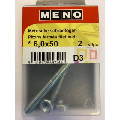 METRISCHE SCHROEFOGEN M 6X50 ZN 2ST