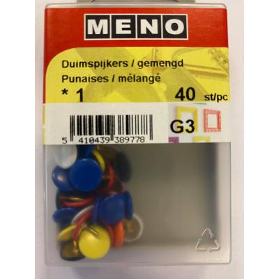 DUIMSPIJKER VERMESSINGD/GEMENGD / 40ST