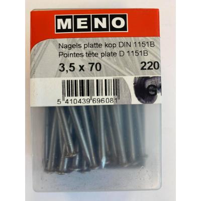 NAGELS PLATTE KOP DIN 1151B 3.5X70 220G