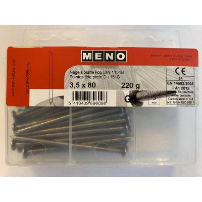 NAGELS PLATTE KOP DIN 1151B 3.5X80 220