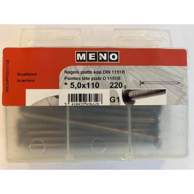 NAGELS PLATTE KOP DIN 1151 5X110 220G