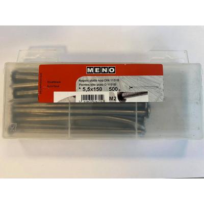 NAGELS PLATTE KOP DIN 1151B 5.5X150 500G