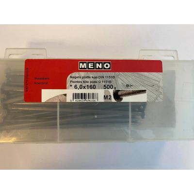 NAGELS PLATTE KOP DIN 1151B 6X160 500G