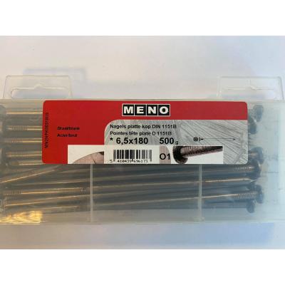NAGELS PLATTE KOP DIN 1151B 6.5X180 500G