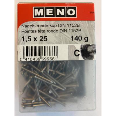 NAGELS RONDE KOP DIN 1152 1.5X25 140G