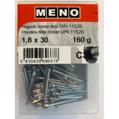 NAGELS RONDE KOP DIN 1152 1.8X30 160G