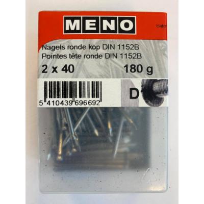 NAGELS RONDE KOP DIN 1152 2X40 180G