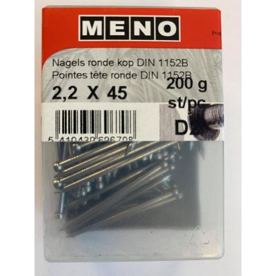 NAGELS RONDE KOP DIN 1152 2.2X45 200G