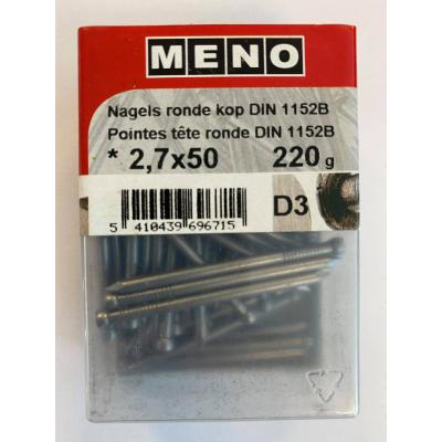NAGELS RONDE KOP DIN 1152 2.7X50 220G