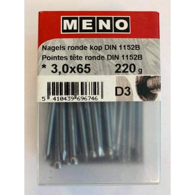 NAGELS RONDE KOP DIN 1152 3X65 220G