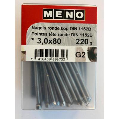 NAGELS RONDE KOP DIN 1152 3X80 220G