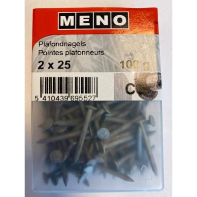 PLAFONNEERNAGEL 2X25 VZN/BLISTER