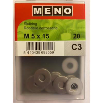 SLUITRING DIN 9021 M 5 A2/BLISTER 20ST