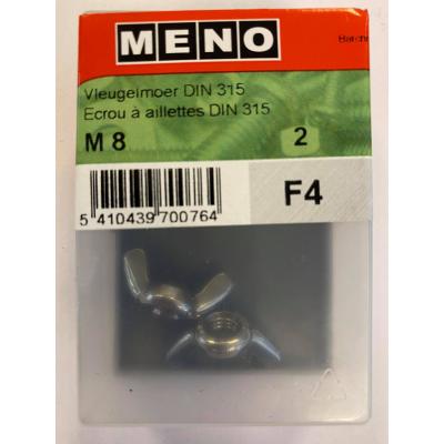 VLEUGELMOER AMER.VORM M 8 INOX A2 2ST
