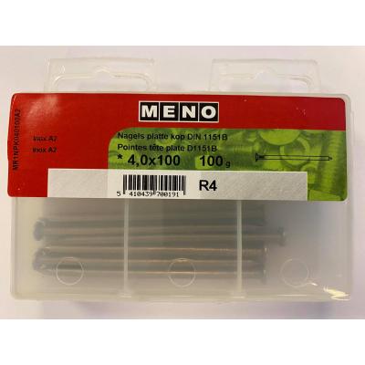 NAGELS PLATTE KOP DIN1151B 4X100 A2 100G