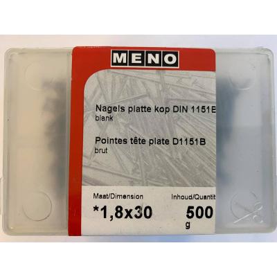 NAGELS PLATTE KOP DIN 1151B 1.8X30 500G