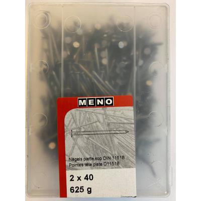 NAGELS PLATTE KOP DIN 1151B 2X40 625G