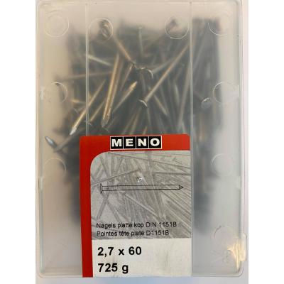 NAGELS PLATTE KOP DIN 1151B 2.7X60 725G